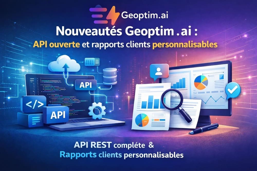 Geoptim.ai : API ouverte et rapports clients personnalisables
